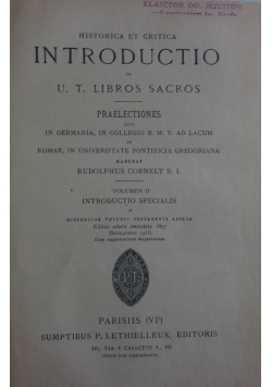 Historica Et Critica Introductio, 1925r.