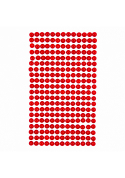 Perełki samoprzylepne Red 6mm 260szt