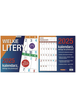 Kalendarz 2025 Classic Wielkie Litery