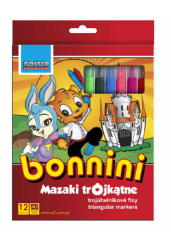 Mazaki Bonini trójkątne 12 kolorów