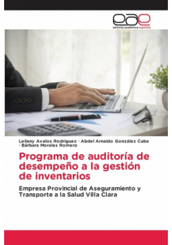 Programa de auditoría de desempeño a la gestión de inventarios