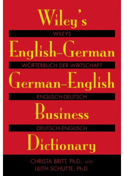 Wiley's English-German, German-English Business Dictionary