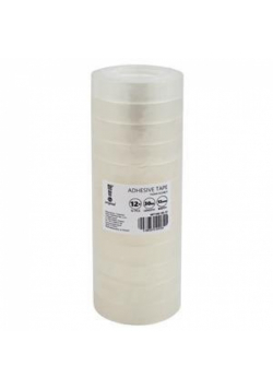 Taśma klejąca 12mmx30m słupek (12szt) MemoBe