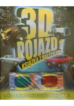 3D pojazdy Książka z nalepkami