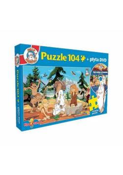 Puzzle 104 Był sobie człowiek Prehistoria + płyta DVD
