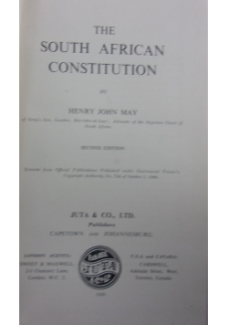 The South African Constitution, 1949r.