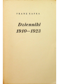 Dzienniki ( 1910 - 1925 )