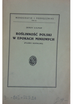Roślinność Polski W Epokach Minionych, 1929r.