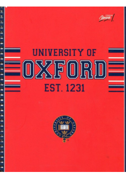Zeszyt na spirali A5 w kratkę 50 kartek Oxford
