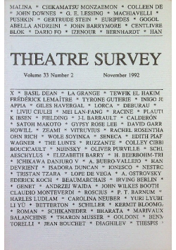 Theatre Survey