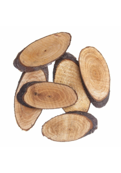 Plastry drewna owal 6szt Fi 5-8cm