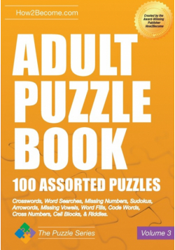 Adult Puzzle Book 100 Assorted Puzzles Volume 3