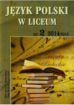Język polski w liceum 2 2014/2015