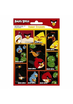 Nalepki Funny Angry Birds 25 sztuk