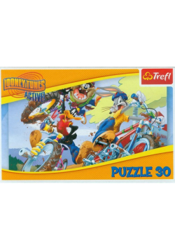 Puzzle 30 Looney Tunes Rajd rowerowy