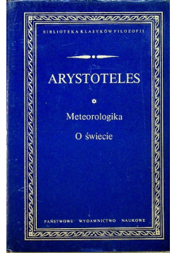 Arystoteles Meteorologika o świecie