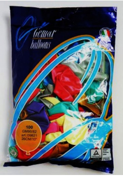 Balony metaliczne różnokolorowe 100 sztuk