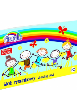 Blok rysunkowy A4 Fiorello 20 kartek 5 sztuk