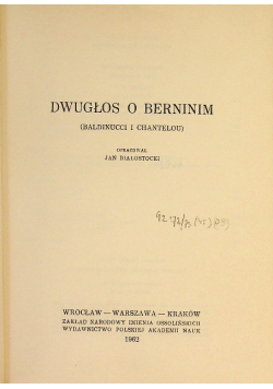 Dwugłos o Berninim