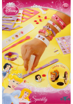 Disney princess sparkly - piankowe bransoletki