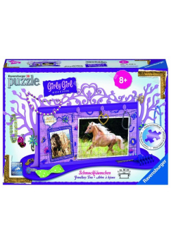 Puzzle 3D Drzewko na biżuterię Konie 108