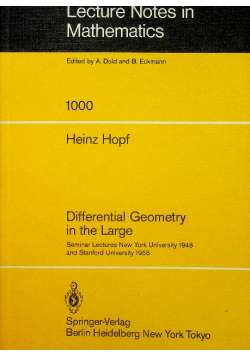 Differential geometry in the large