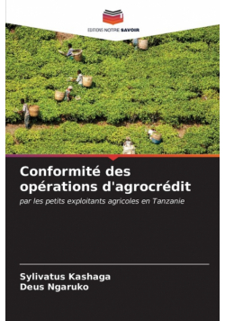 Conformité des opérations d'agrocrédit