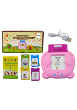 Tablet do kart edukacyjnych różowy