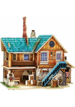 Puzzle 3D Drewniany dom