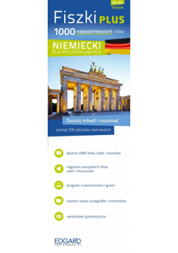 Fiszki PLUS 1000 najważniejszych słów Niemiecki dla początkujących + CD