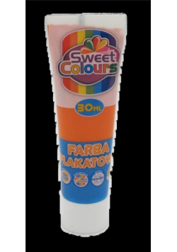 Farba plakatowa w tubie oranż 30ml