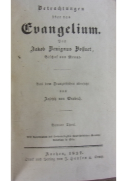 Evangelium , 1837r.