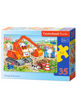 Puzzle Orange Excavator 35