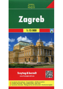 Zagrzeb plan miasta 1:15 000