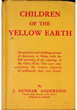 Children of the Yellow Earth Studies in Prehistoric China