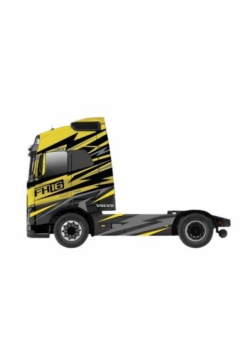 Bburago Model Volvo Fh16 Yellow Metallic Grey 1:43