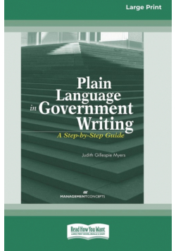 Plain Language in Government Writing