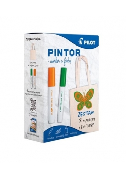 Marker Pintor zestaw pomarańcz/ziel + torba PILOT