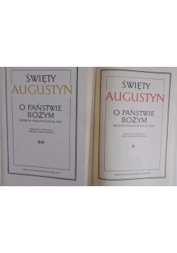 O państwie Bożym. Tom I-II