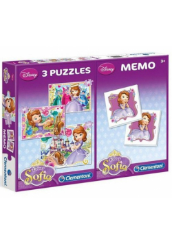 Puzzle 20+20+100 Memo Jej Wysokość Zosia