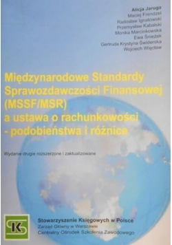 Międzynarodowe standardy Sprawozdawczości finansowej a ustawa o rachunkowości