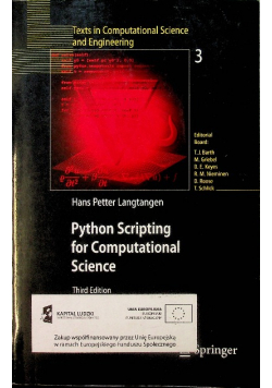 Python Scripting for Computational Science Tom 3
