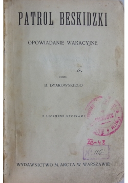 Patrol beskidzki, 1913 r.