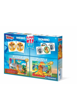 Puzzle Superkit +Memo+Domino Lion Guard  2x30