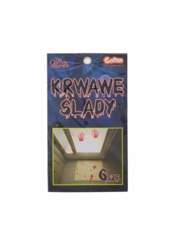 Krwawe ślady ręce