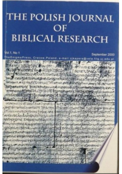 The Polish journal of biblical research