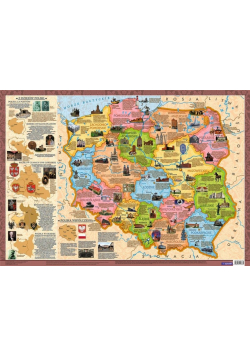 Mapa Polska województwa (plakat)