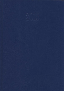 Kalendarz 2015 Książkowy Tygodniowy A5 Balacron niebieski