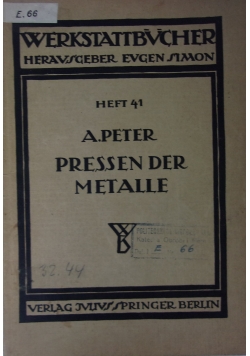 Werkstattbucher, heft 41, 1930 r.