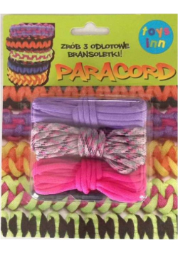 Paracord 3 sztuki mix różowy